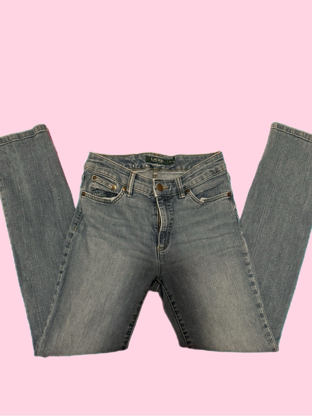 Lauren Ralph Lauren Skinny Jeans in Light Blue Wash